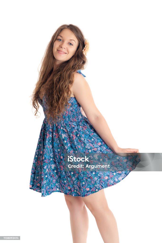 Women V-Neck Printed Dress.